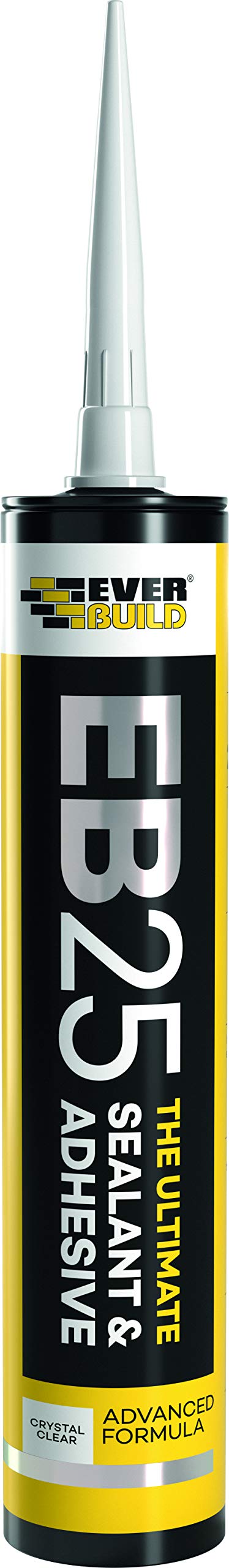 Pack Of 3 Everbuild EB25 Clear The Ultimate Sealant and Adhesive Hybrid Polymer