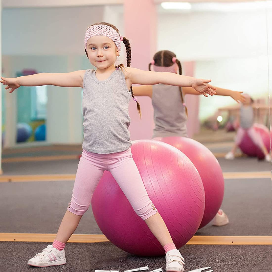 15 Pièces Remplacement de Bouchon de Ballon d'exercice pour Yoga, Fitness, Ballon d'exercice, Bouchon d'air, Kit D'adaptateur