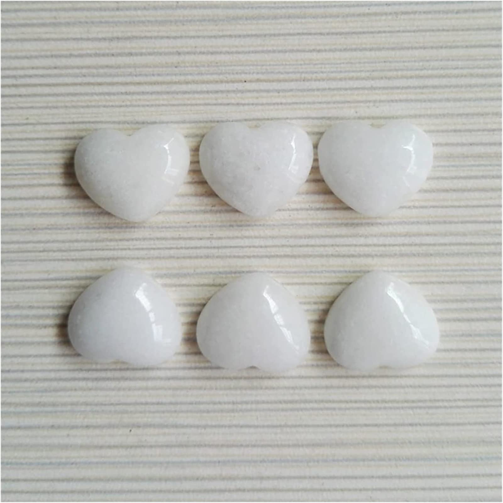 Kamień naturalny, kaboszon, 18 mm, koraliki z kamienia naturalnego w kształcie serca, do produkcji biżuterii, biały marmur, kaboszon, 20 szt