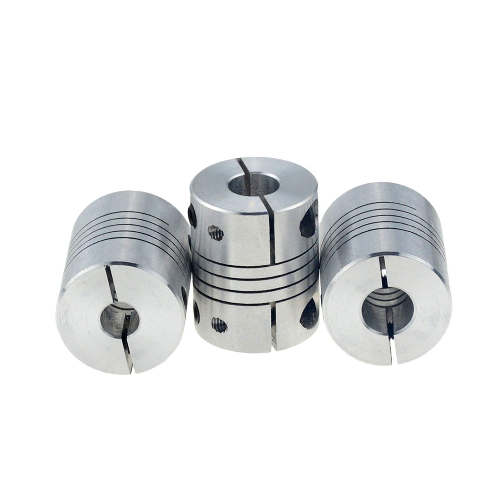 TEYWET Coupler 10pcs/lot D20L25 5x8mm for CNC Motor Jaw Shaft Coupler Clamp Flexible Coupling Metal (Inner Diameter : 5 X 8)