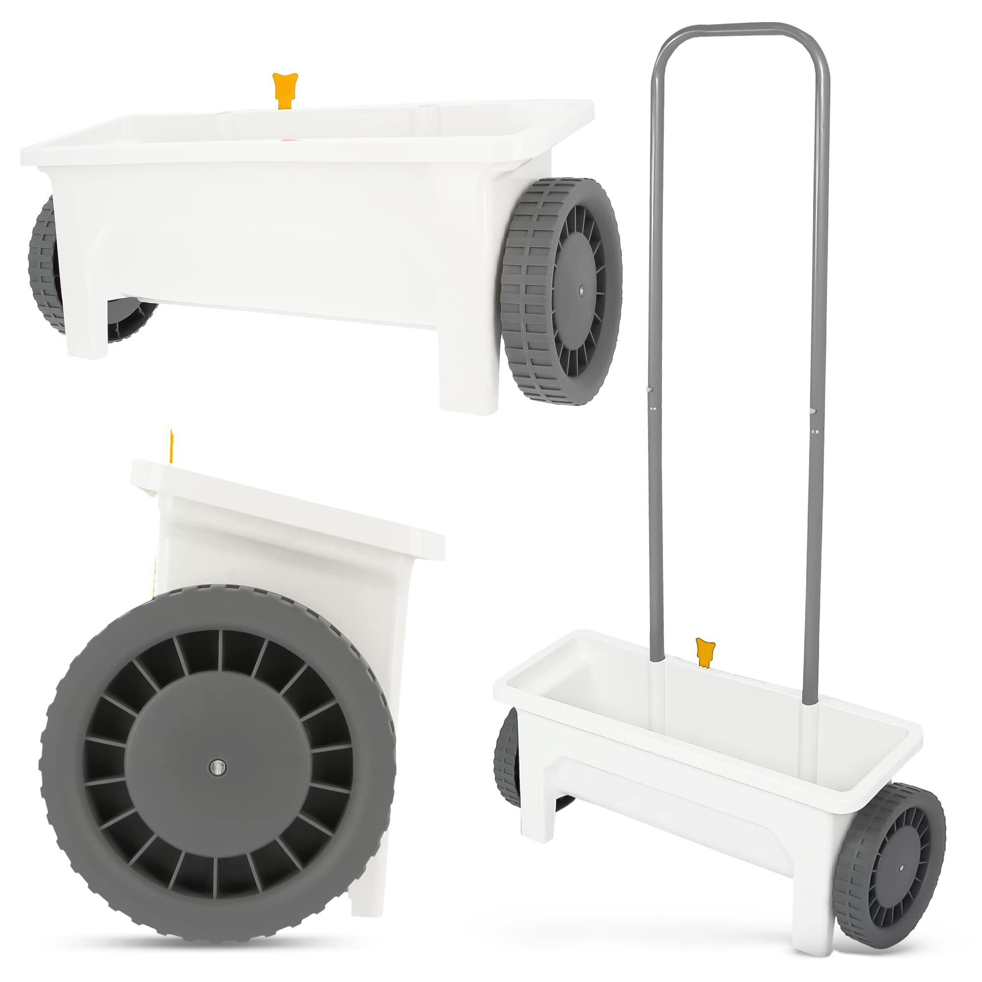 Streuwagen 12L Universalstreuer Dngerstreuer Schleuderstreuer Dngewagen  Dngerstreuwagen Salzstreuwagen Handstreuwagen Streusalz Dnger Rasen Split  Saatgut Schleuderstreuer Handstreuwagen : Amazon.de: Garten