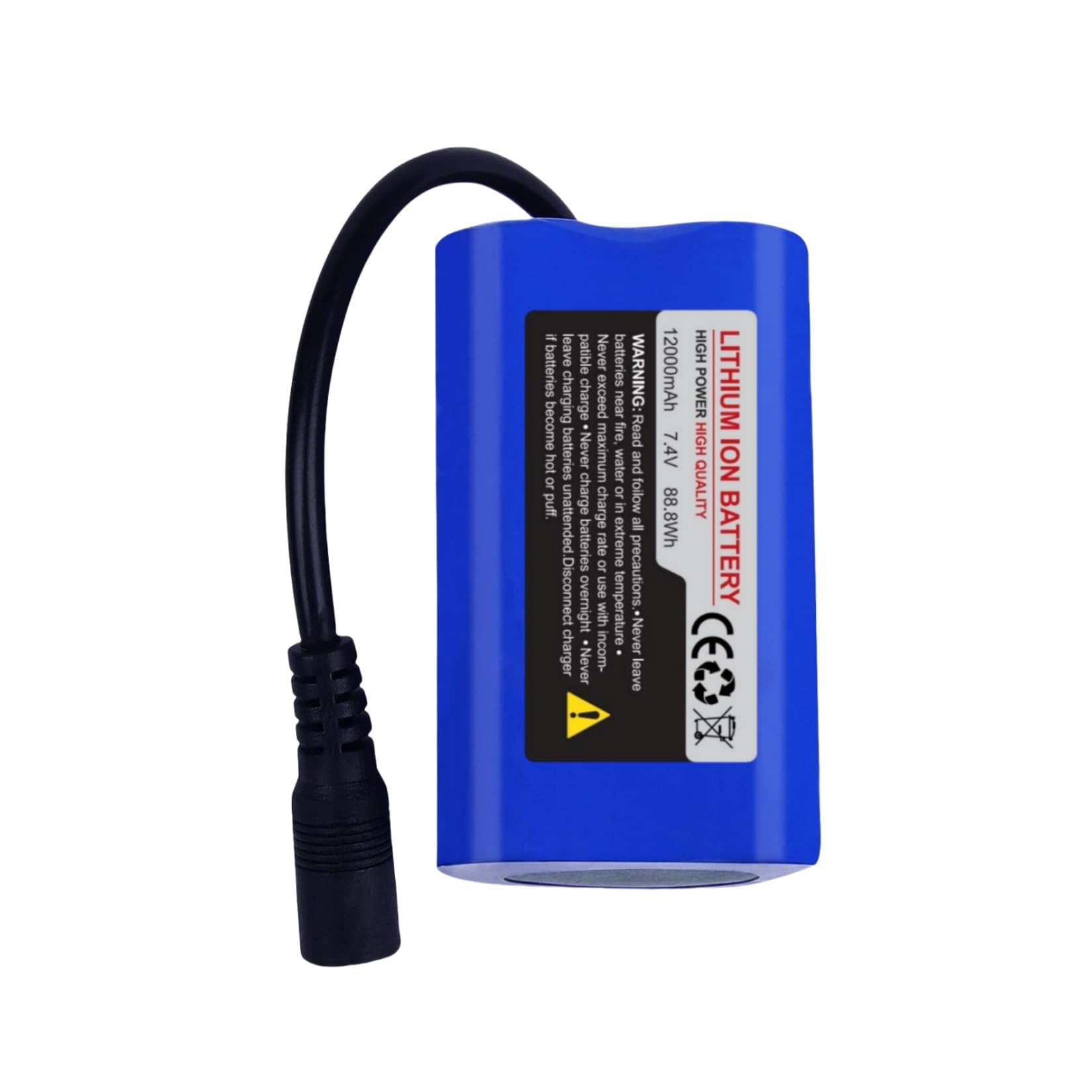 Fishing Bait Rc Boat Lipo Battery Bait Boat Replacement Spare Parts Accessory RC Upgrade Battery for RC Outdoor 7.4V,5200Mah/12000Mah,12000mAh
