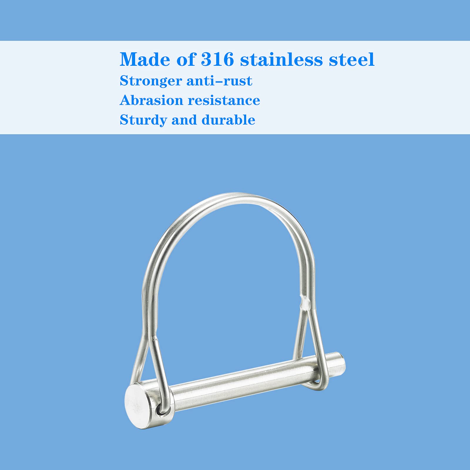 Amazon.co.jp: 安全カプラーピン 直径1/4インチ(6.3mm)、長さ2.756