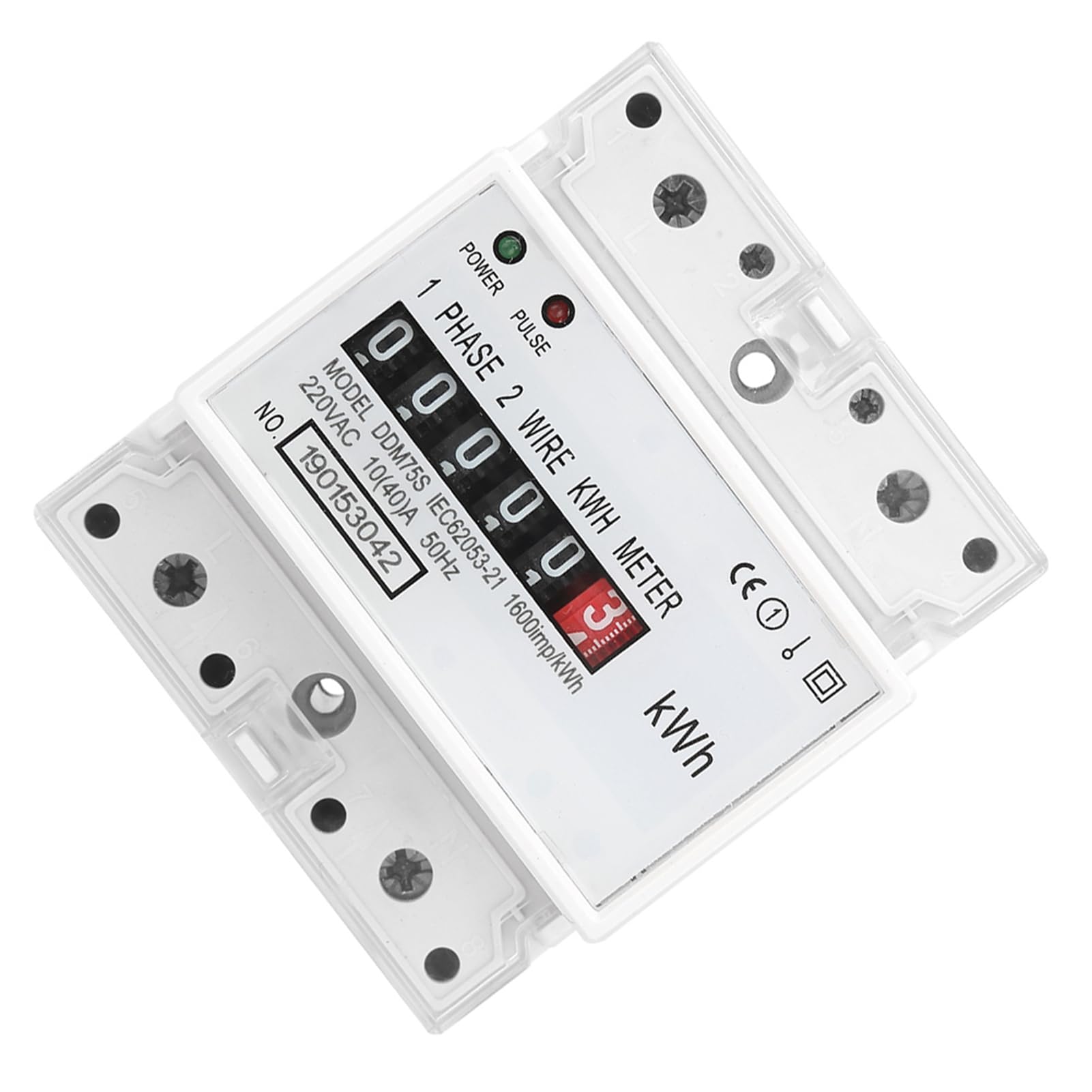 LED Consumo Elettricità Wattmetro Contatore di Energia DDM75S 4P per Uso Residenziale