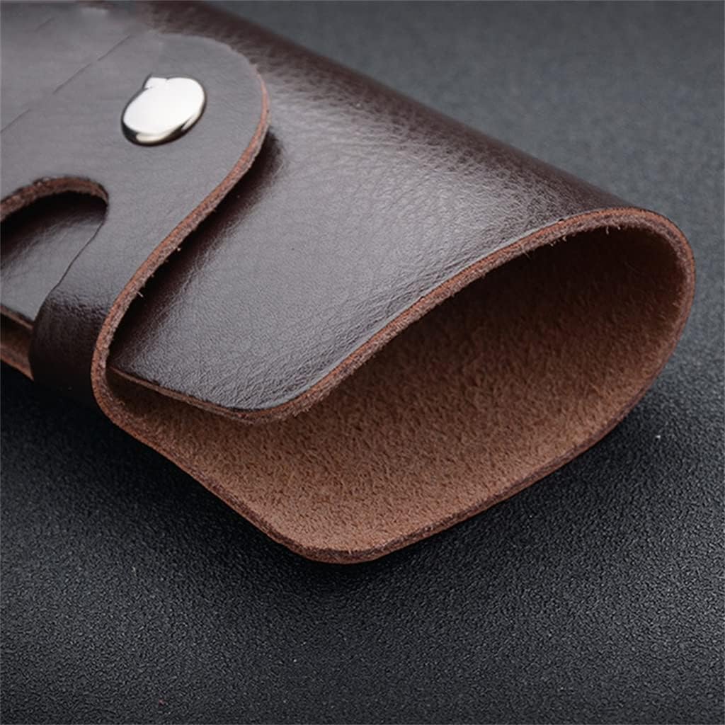 VIDI Leather Keychain Men Women Key Holder Organizer Pouch Long Bag Wallet