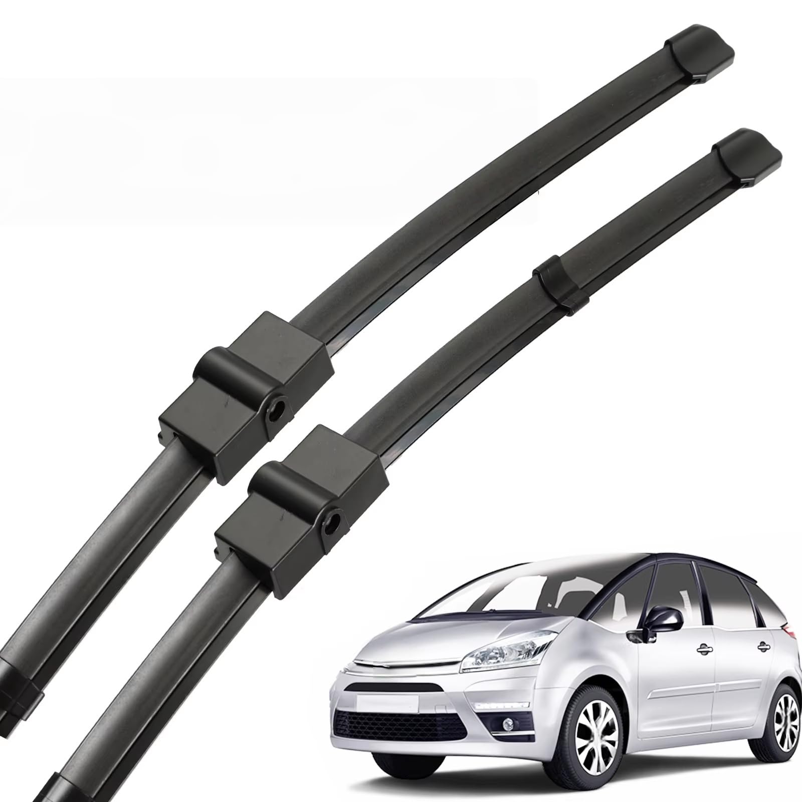 PAPEP Windscreen Wiper Blades for Citroen C4 Grand Picasso MK1 2006-2008 30"+30", Front Replacement Wipers OEM Quality Water Repellent Rubber Automotive Windshield