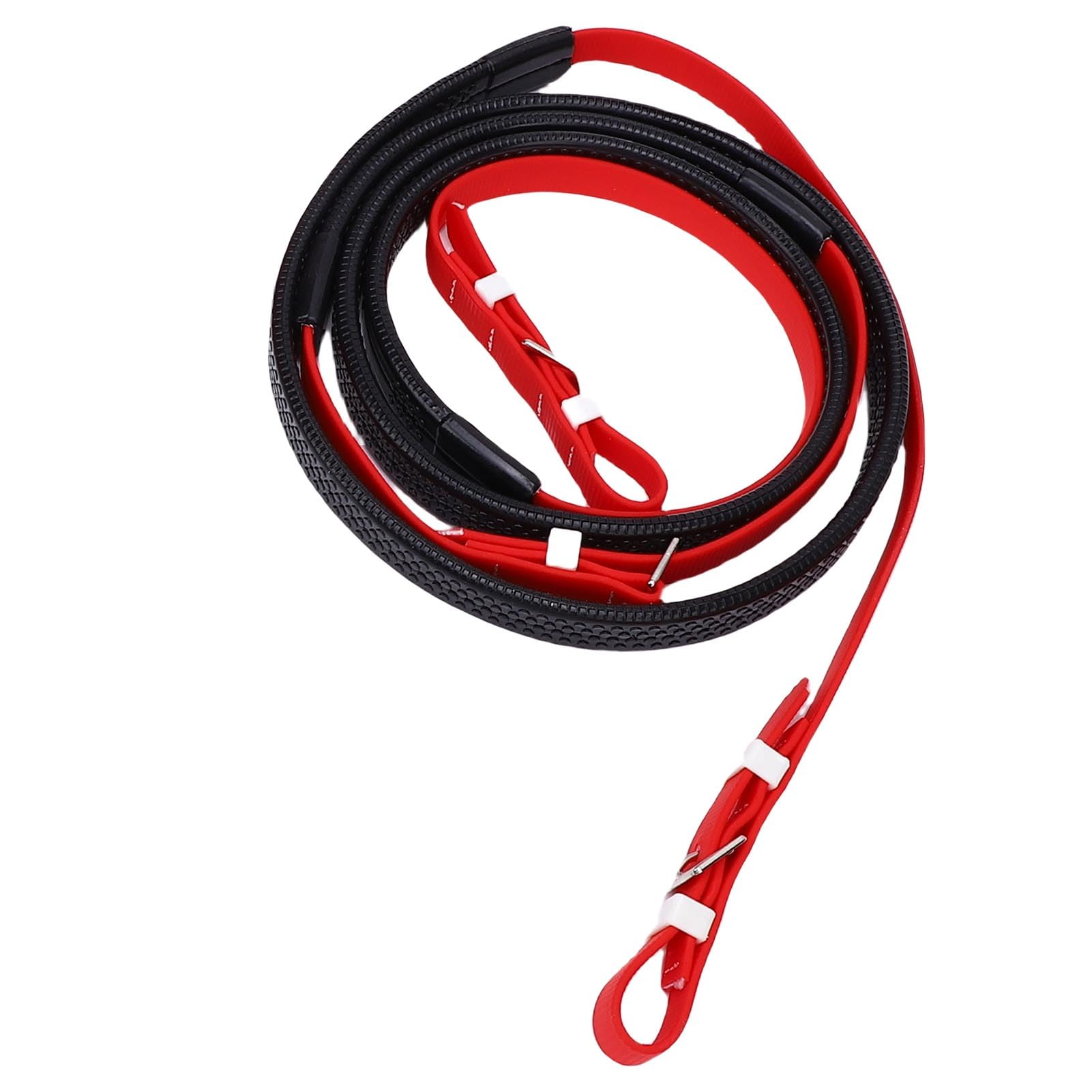 AMONIDA Set Cavezza e Redini per Cavallo, Set Cavezza in Nylon e Pelle PU in PVC, di vestibilità Comoda con Redine a Lunghezza Regolabile, Ideale per Competizioni Equestri, Allenamento, Equitazione
