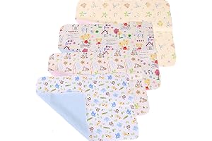Monvecle 4-Pack Waterproof Changing Pad Liners for Babies and Infants