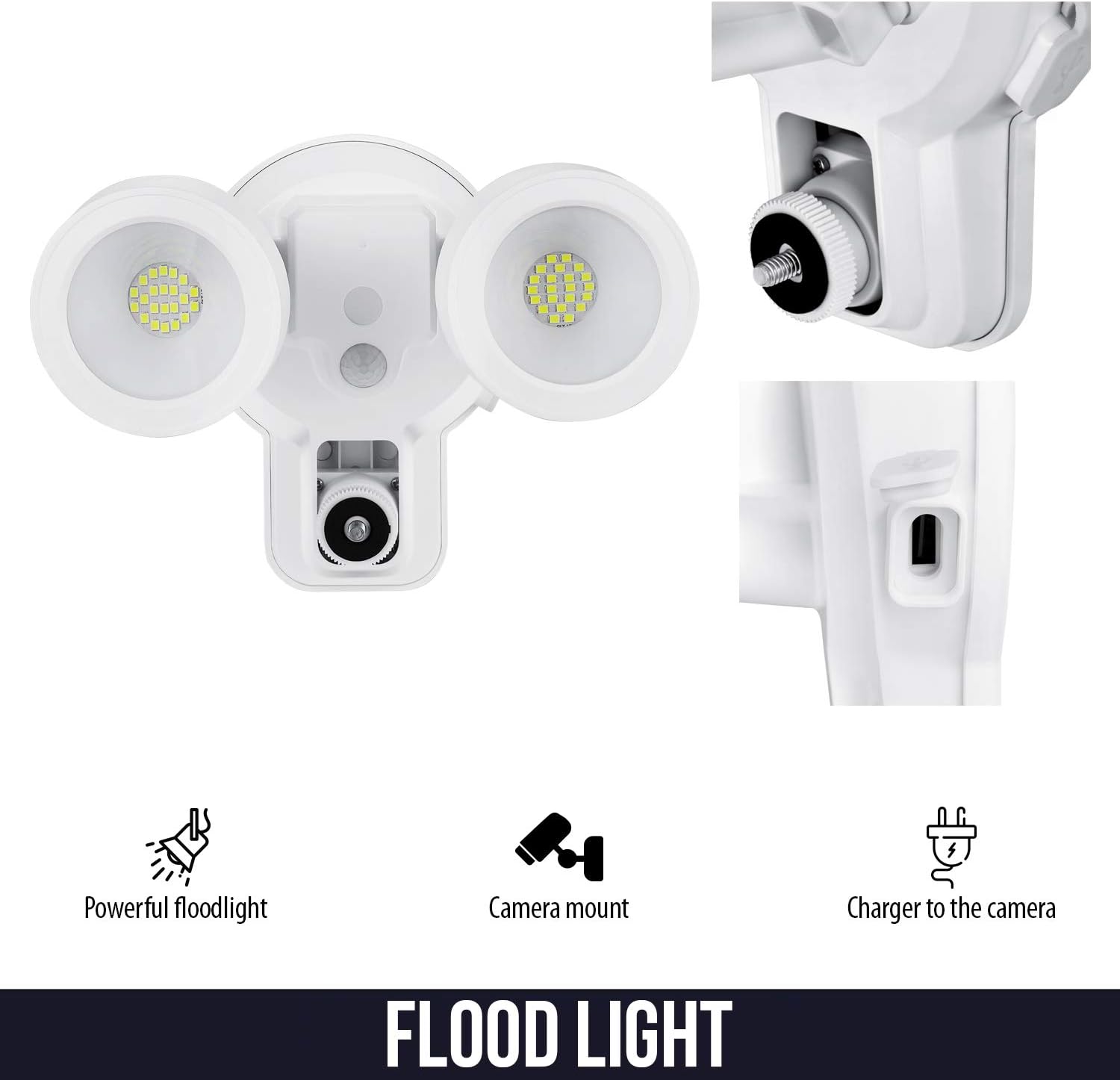 Fеаturеd Prоduсt Wasserstein 3-in-1 Floodlight, Charger, and Mount for Nest Cam Outdoor
