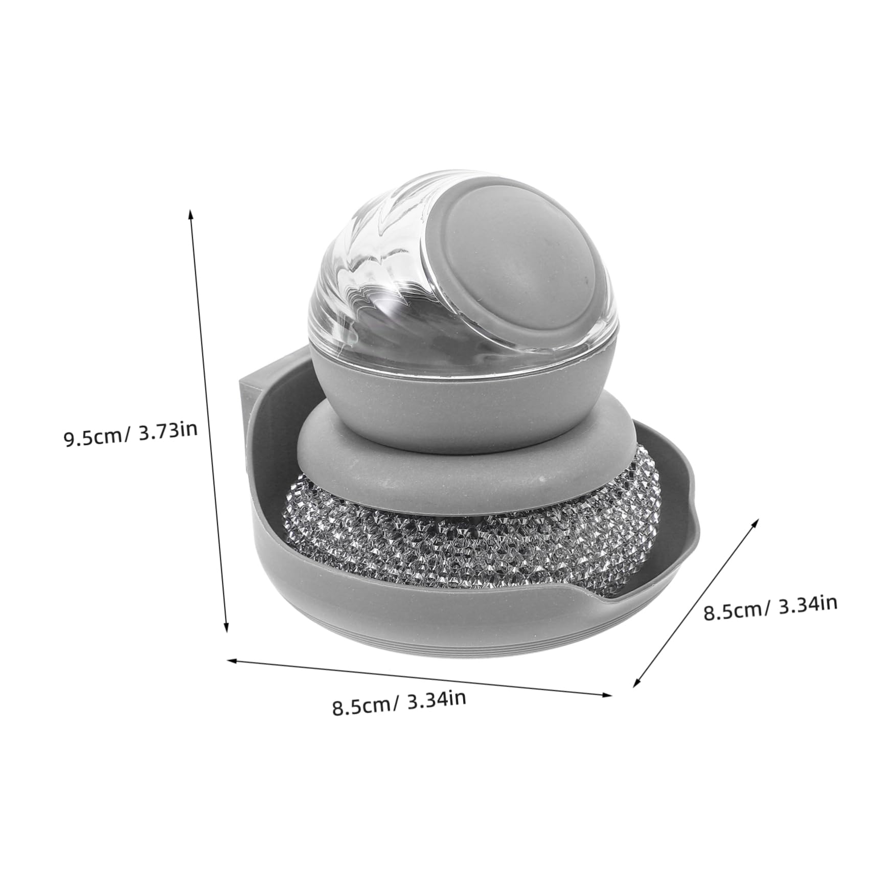 UTHCLO 1 Set Dish Scrub Brush Steel Wiping Ball Dish Washing Brush for Kitchen Cookware