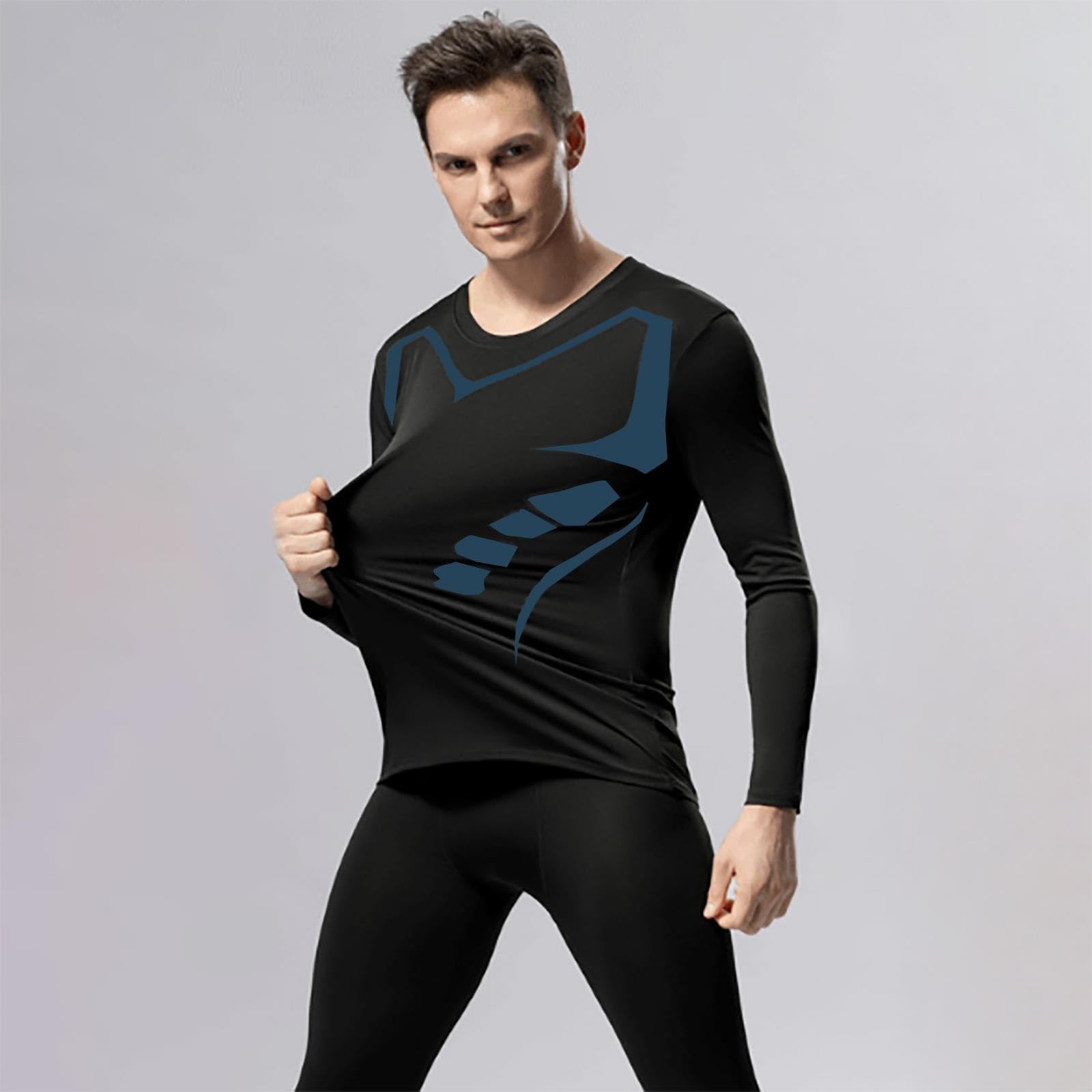 Camiseta Térmica Hombre Térmica Color Carne Interior Ajustado Térmico Interior Sin Costuras Segunda Piel Hombre Sin Costuras Invisible Uso Diario Térmica