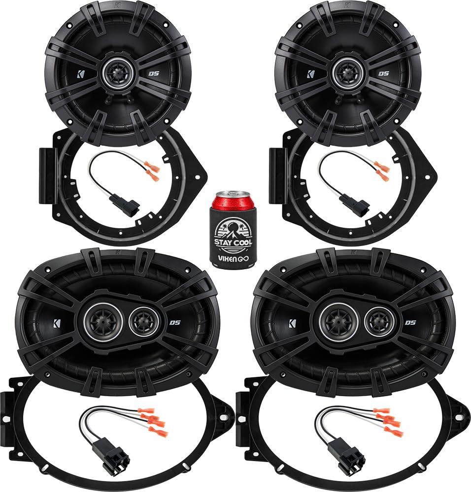 Amazon.com: KICKER Front Door and Rear Deck 6.75 & 6x9 Speakers