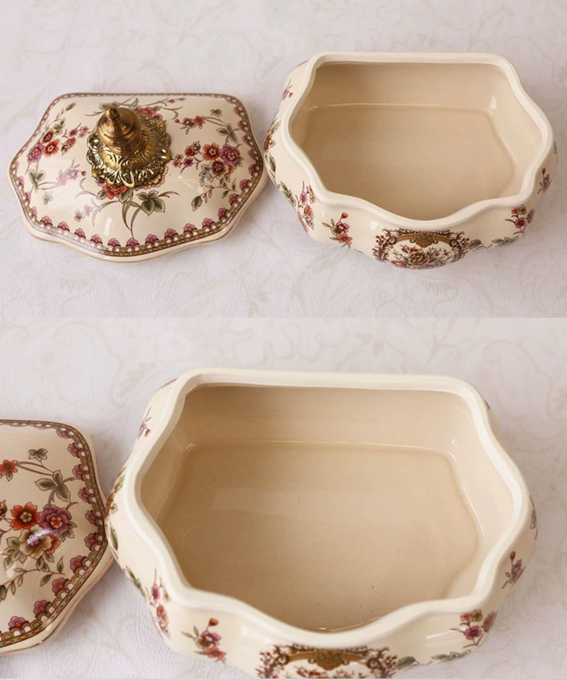 Pojemnik na cukiernicę Cukiernica z pokrywką Solniczka Ceramiczna szczelnie zamykana cukiernica Piękna wygodna i praktyczna cukiernica Miska na cukier