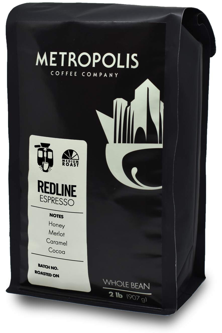 Medium Roast Coffee, Fresh Roasted Coffee, Redline Espresso, 2 lb Bag, Cone Filter