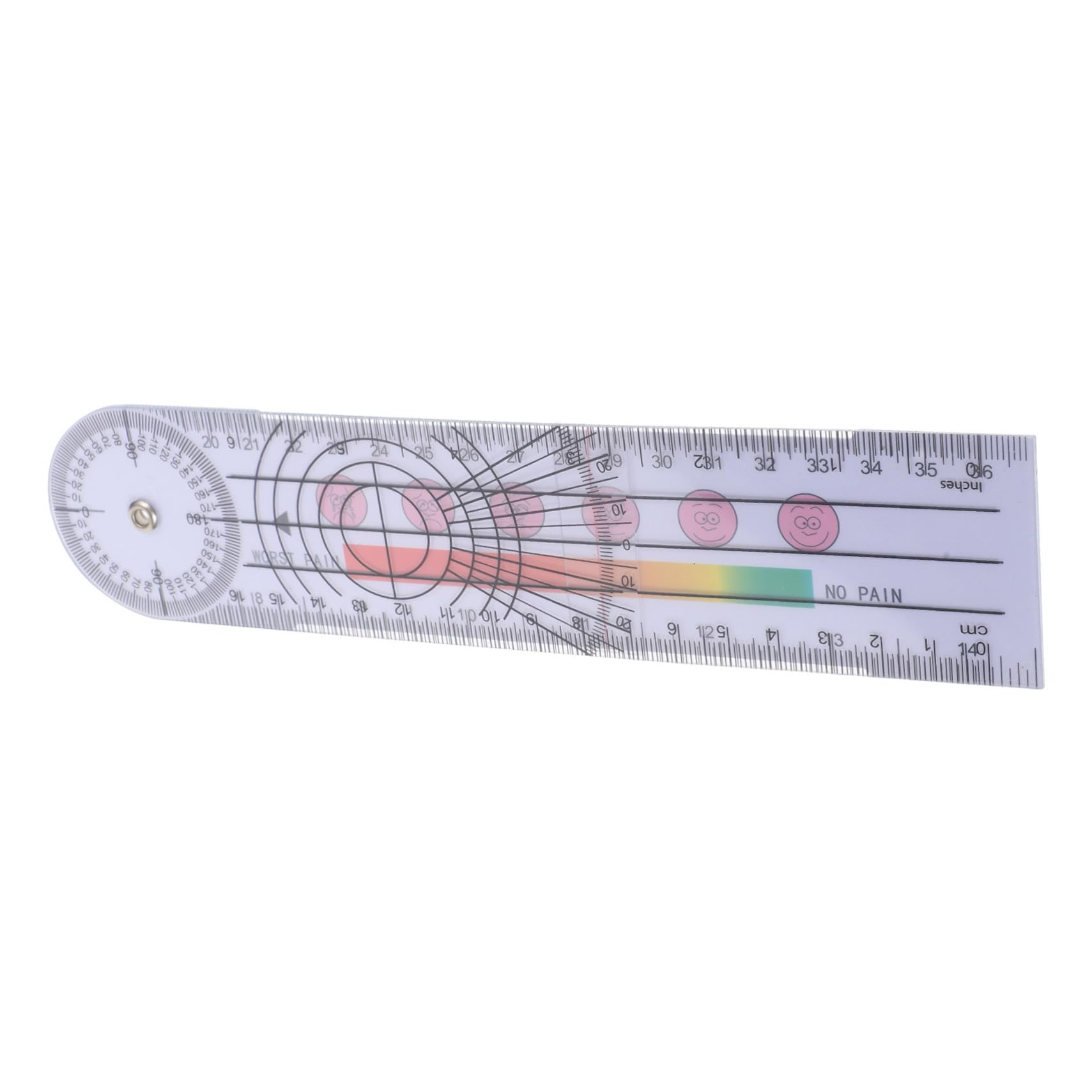 FUNOMOCYA Angle Ruler Tool Finger Goniometer Angle Finder Physical Goniometer Portable Goniometer Angle Degree Indicator Goniometer Body Measuring Architectural Ruler PVC
