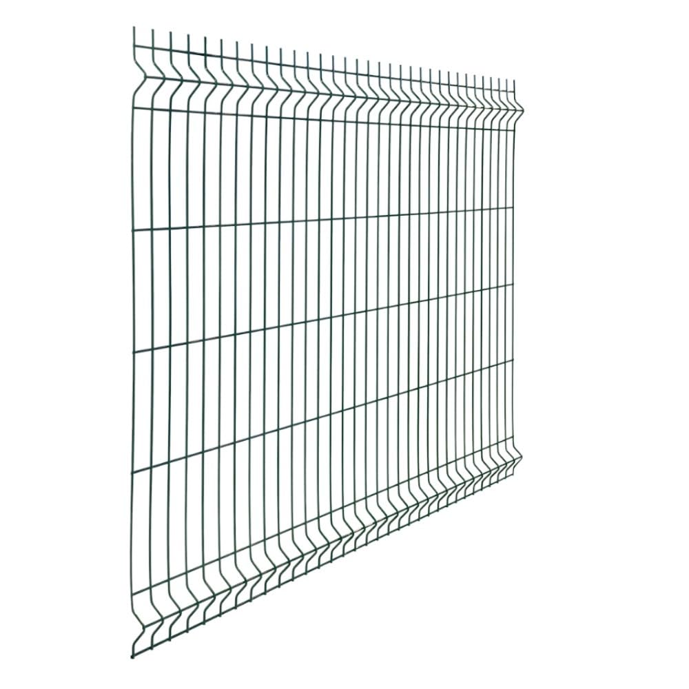 BUD - 3 Pezzi di Pannello rigido recinzione modulare rete plastificata filo Ø 5 mm colore verde RAL6005 (H 183x250 cm)