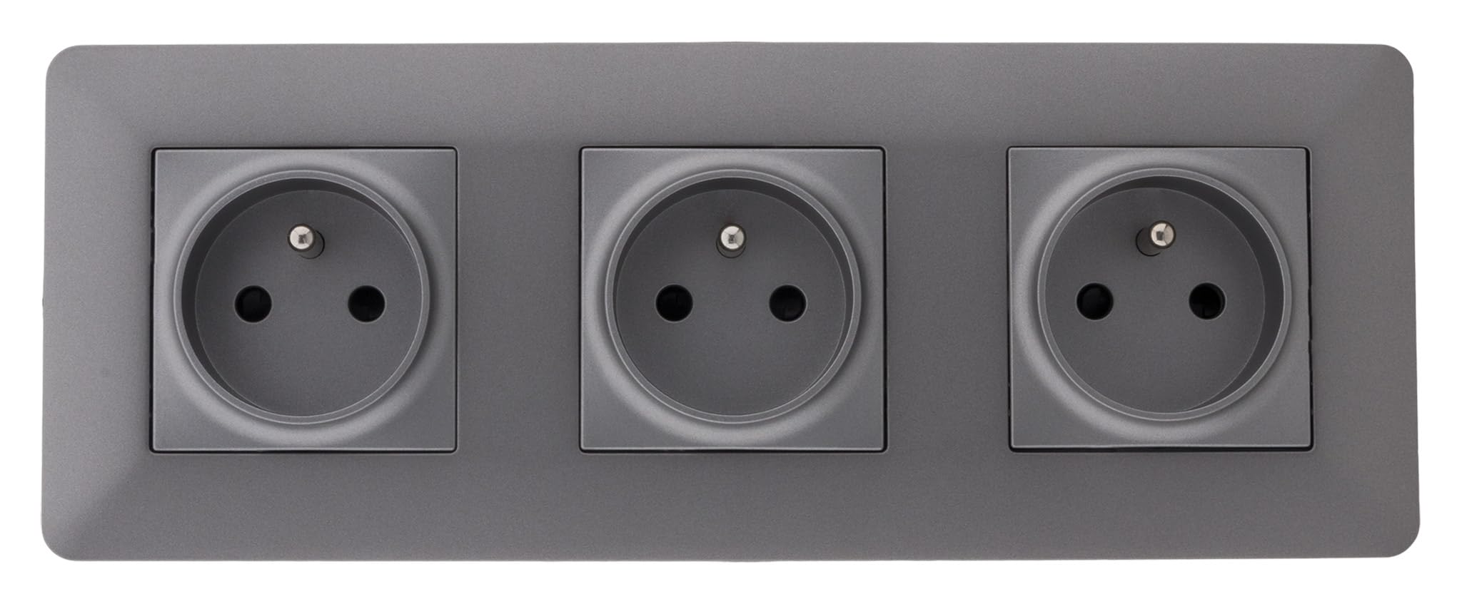 Zenitech - Triple Prise 2P+T Artezo - Titanium