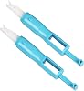 Sewing Machine Needle Threader 2 Pieces Machine Needle Threaders, Automatic Needle Threader Quick Sewing Threader Needle Threaders Tool for Sewing Machine