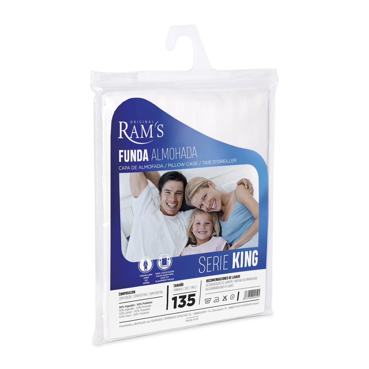 Degrees Home Majestic Kissenbezug Mit Reißverschluss – 135x45 Cm, 100% Polyester, Atmungsaktiv & Pflegeleicht
