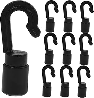 Anneome 10pcs Kayak Buckle Sailboat Accessories Boat Accessories Marine Outdoor Accessories Kayak Paddle Fixing Buckles Dock Docking Sturdy Hook Hook Boat Hook Adjustable Fixing Buckle Tie