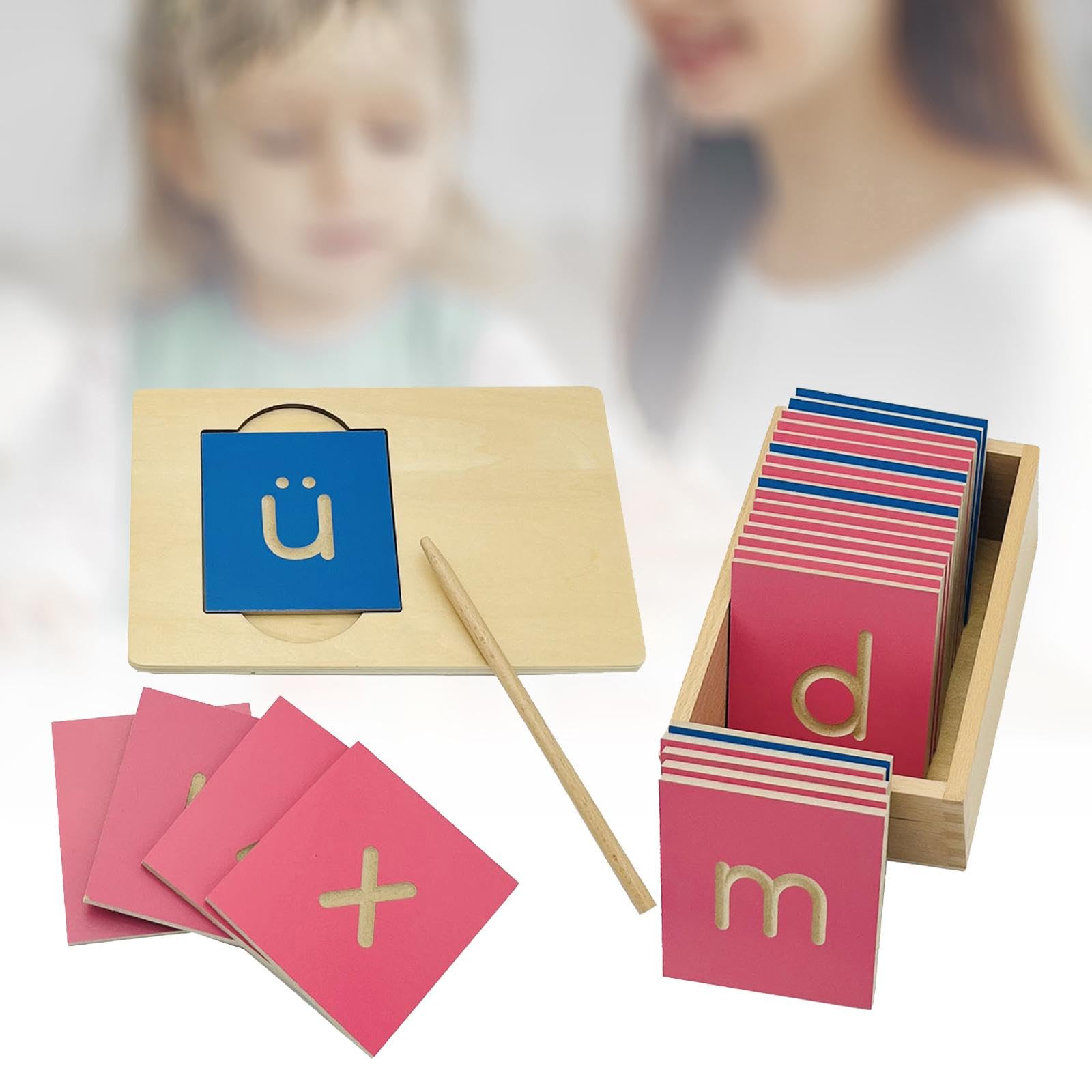 Materiale Didattico per Bambini, Allenamento Linguistico, Metodo, Lavagna per Tracciare Le Lettere, Giocattolo Educativo per attività, Lettere