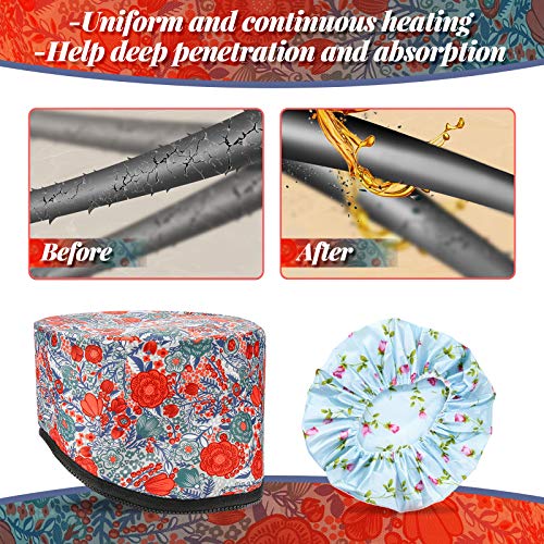 Hair Steamer, 2020 New Upgrade 110V Electric Hair Cap Thermal Cap for Hair Spa Hair Thermal Treatment Deep Conditioning Hair Spa Cap Hair Care Hat for Home Use