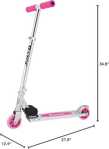 Miniatura 8 de Razor Patinete A3 Kick para niños a partir de 5 años y Razor A Kick Scooter para niños, plegable, ligero, marco de aluminio, manubrio ajustable