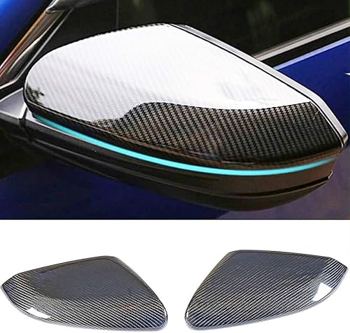 MCARCAR KIT Cubierta de espejo de fibra de carbono para Honda 10th Civic Gen Sedán/Coupe/Hatchback 2016-2018 reemplazo retrovisor lateral retrovisor