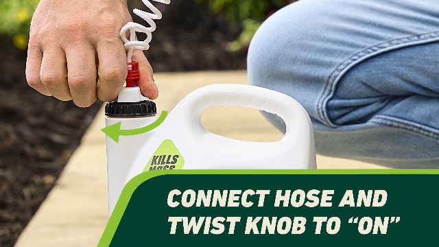 Image of Ortho GroundClear Weed & Grass Killer with Comfort Wand - Kills Dandelions, Chickweed, Crabgrass, Moss & More, OMRI Listed, Ready-to-Use Grass and Weed Killer Spray, 1 gal. (Pack of 4)