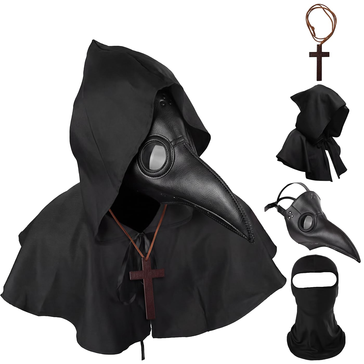 Amazon.com: HAOSUN Halloween Plague Doctor Mask Scary Costumes for