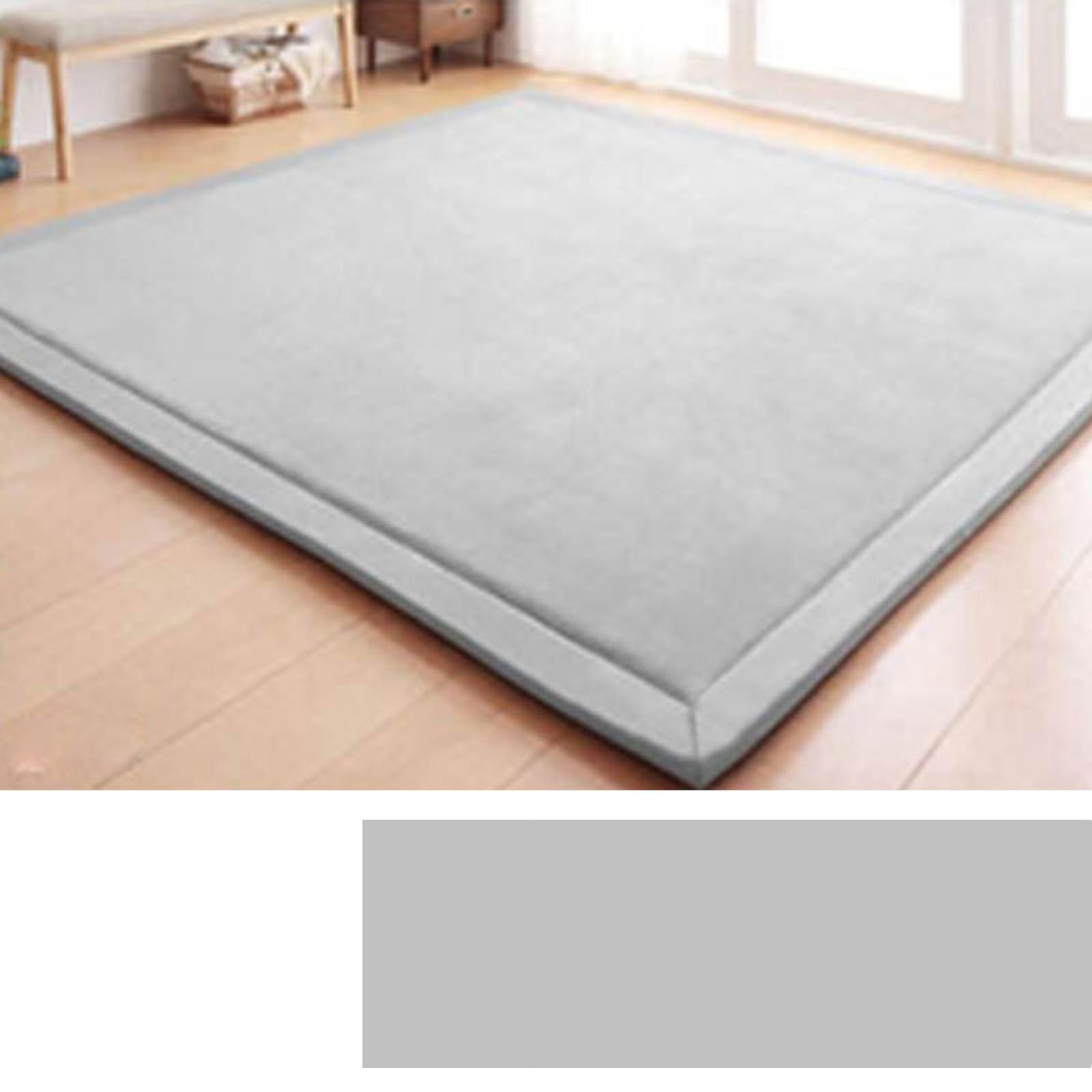 DSSHENGDS Coral Velvet Kids Rug,Bedroom crawling mat，Washable for Living Room Bedroom Dining Room,Modern Washable Soft Mat, Perfect Carpets for Yoga2cm-E- 100 * 150cm