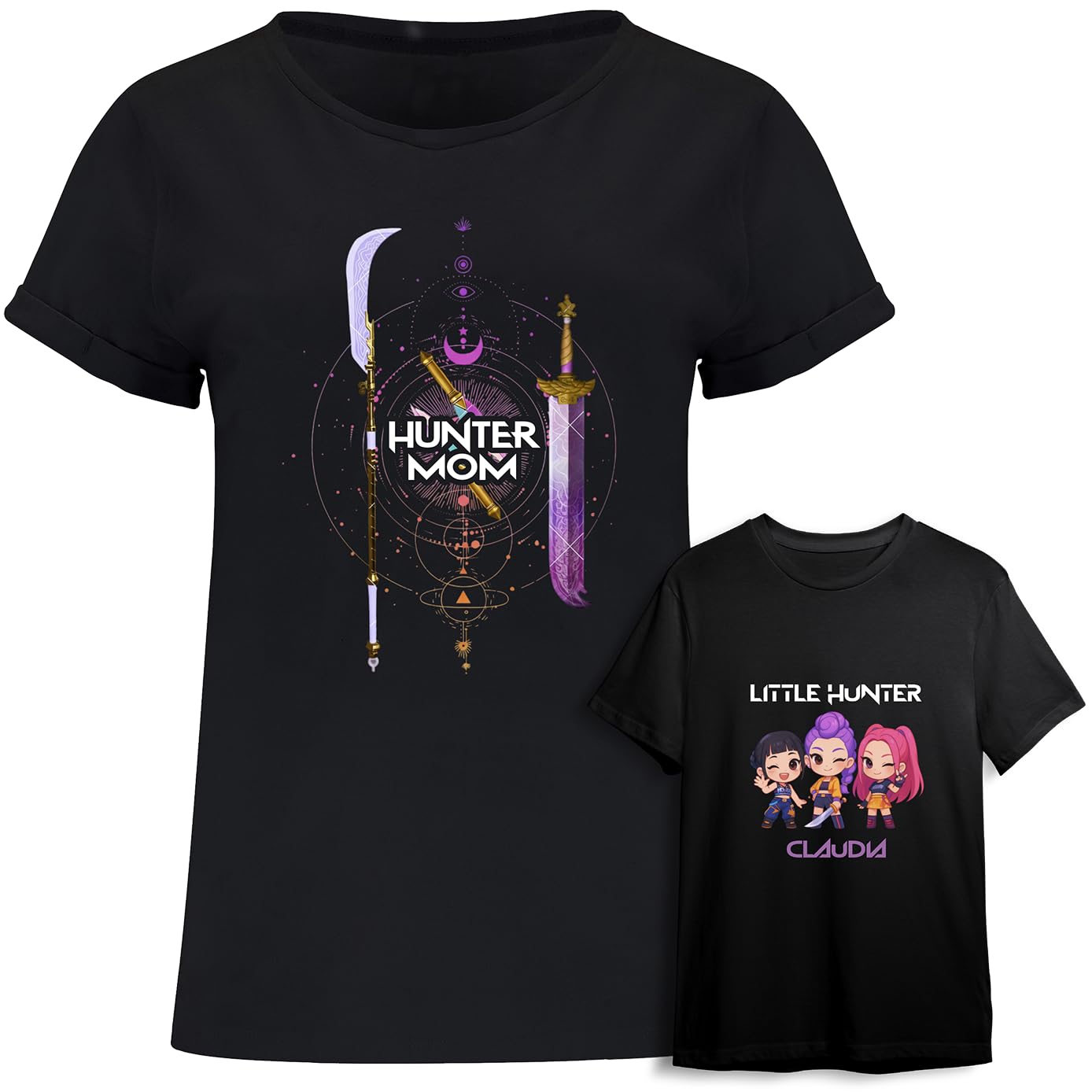 Evyre Regalo Dia de la Madre Pack Camisetas k-Pop Personalizada Nombre Mama niña niño Hijo Mujer Ropa Algodón Body Bebe Recien Nacido Idea Conjunto Detalle Original Cazadoras Hunt — view 4