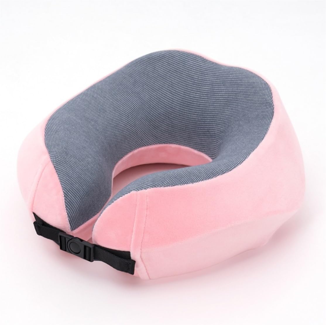 Poduszka Podróżna Poduszka Podróżna Z Pianki Memory Foam, Bawełniana Poduszka Podróżna Na Szyję Ze Zdejmowanym Pokrowcem Do Samolotu Poduszka na Kark(Pink)