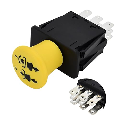 AM131966 Interruptor de toma de fuerza compatible con John Deere cortacésped AUC10632 TCA21027 AUC15008 430-559 tractores L120 L130 D140 D150 D155