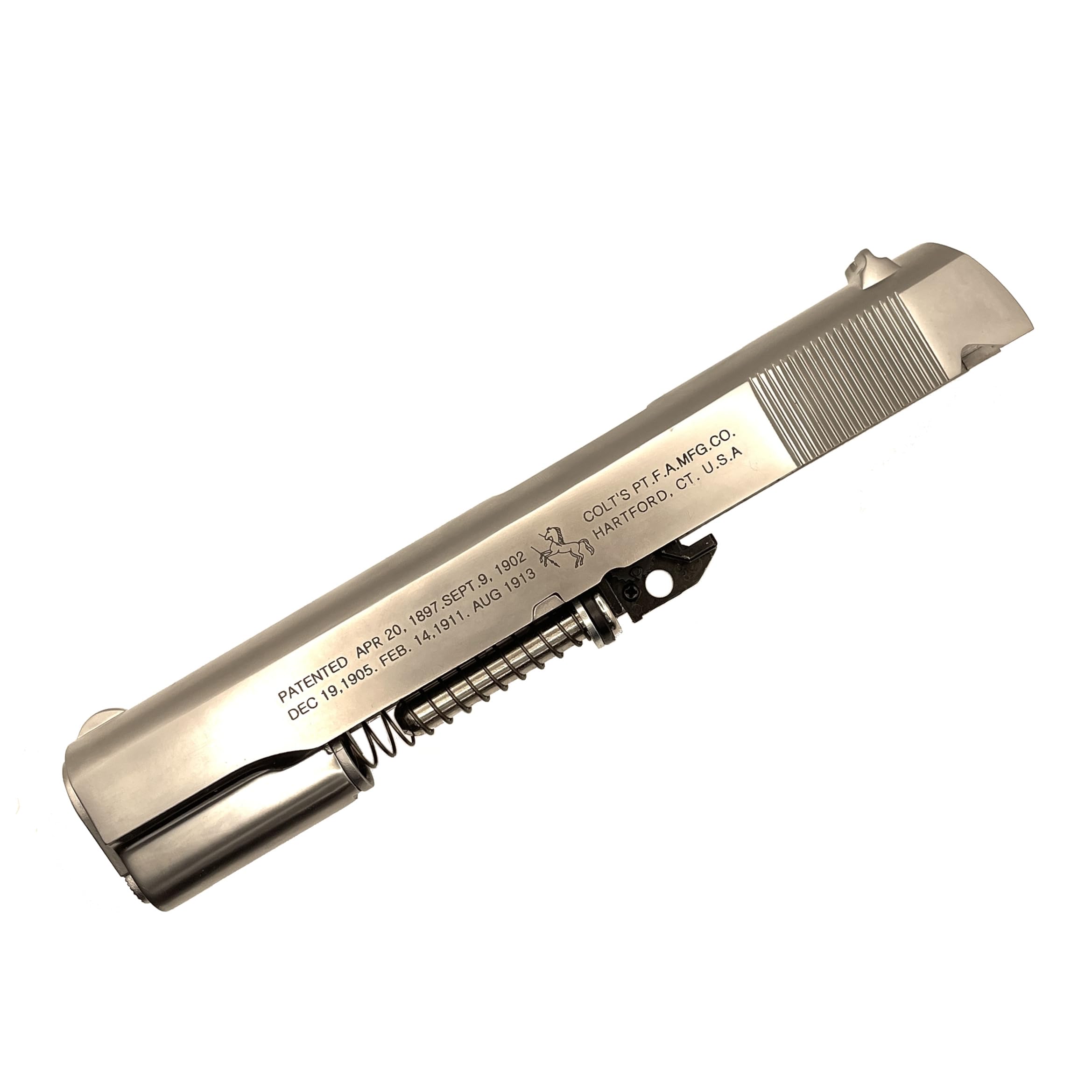 コルトガバメント 1911 クロームモデル Amazon | WE M1911 コルトガバメント 銀 予備スライド一式 リアル刻印