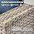 ovios 6 Pieces Patio Furniture Set, Outdoor Wicker Sectional Sofa with Coffee Table Comfy Cushions, Modern Modular Deep Seat Couch Rattan Conversation Set, Denim Blue