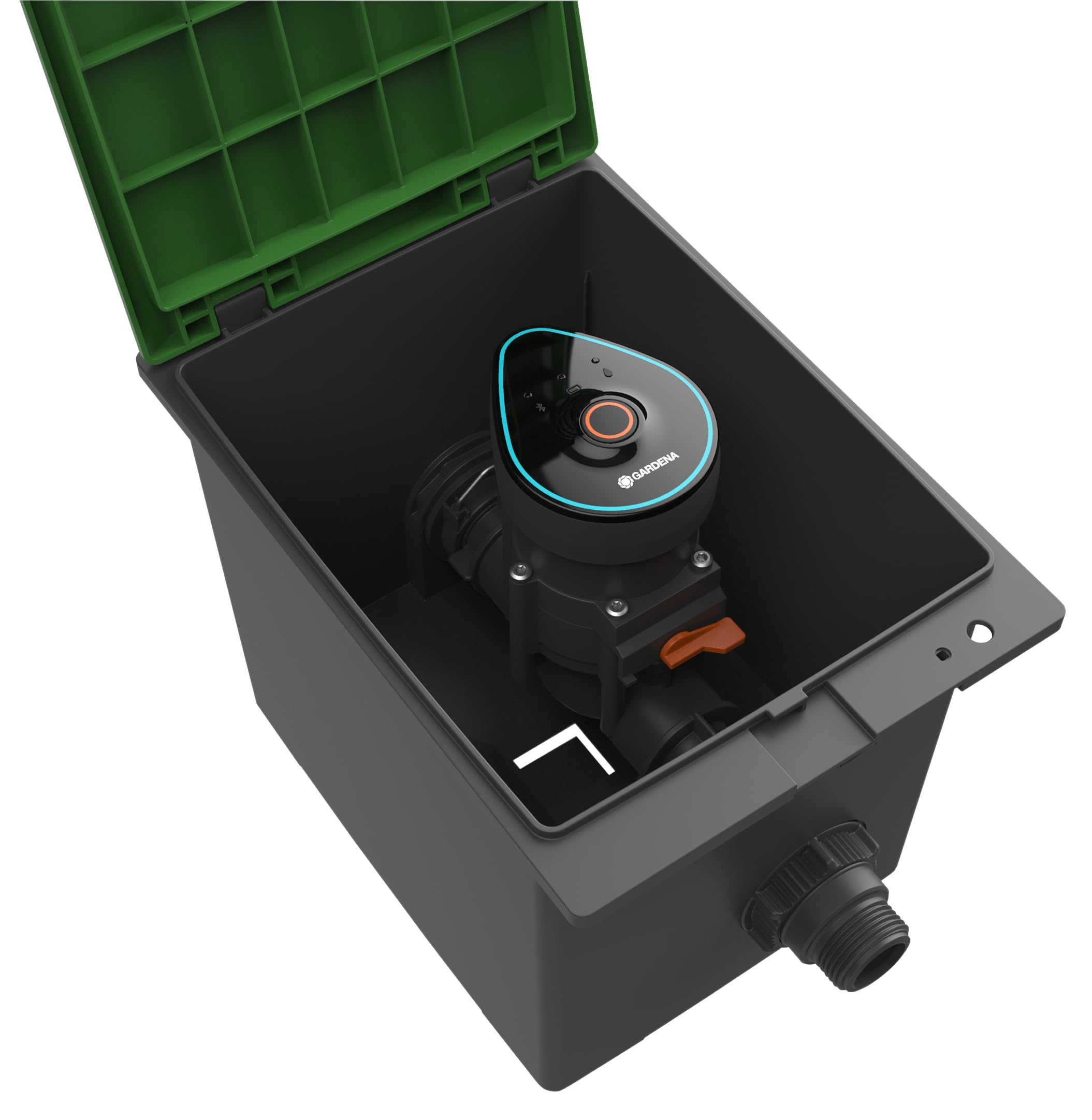 Gardena Válvula de riego Bluetooth de 9 V: control de riego programable con Bluetooth, alcance de hasta 10 m, 6 horarios independientes (01285-20)