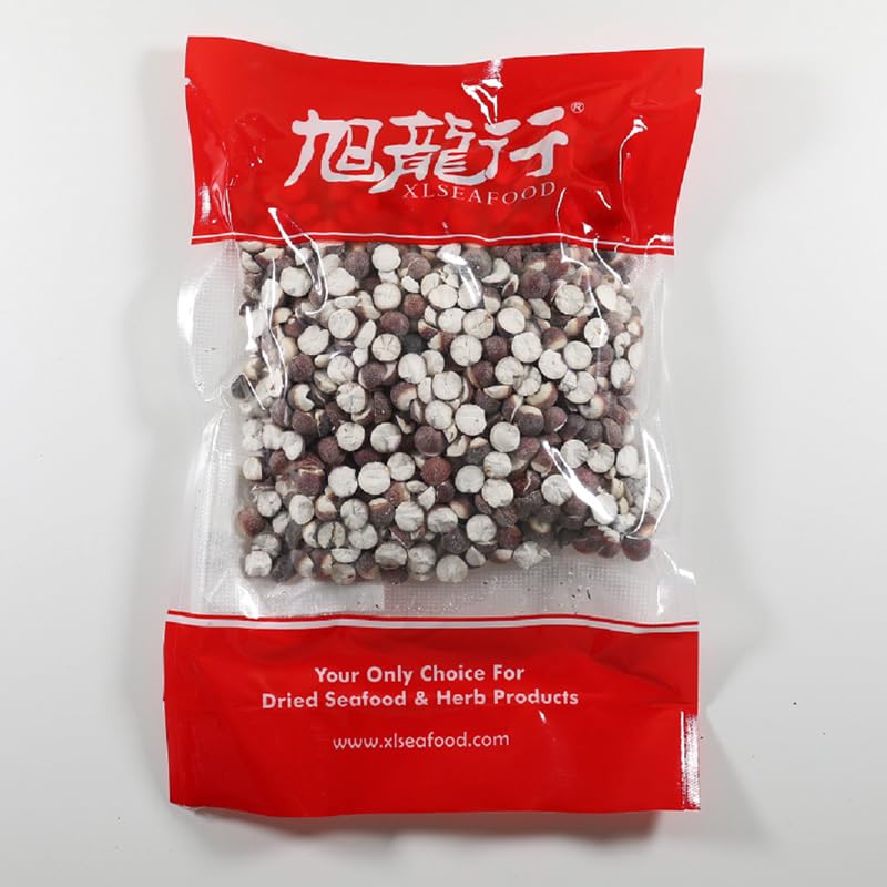 Xlseafood Premium Unsulphure Dried Fox Nuts Gorgon Euryale Natural Gordon Euryale Seed PricklyLily美国旭龙行特级无漂白无硫芡实鸡头米 (16OZ)