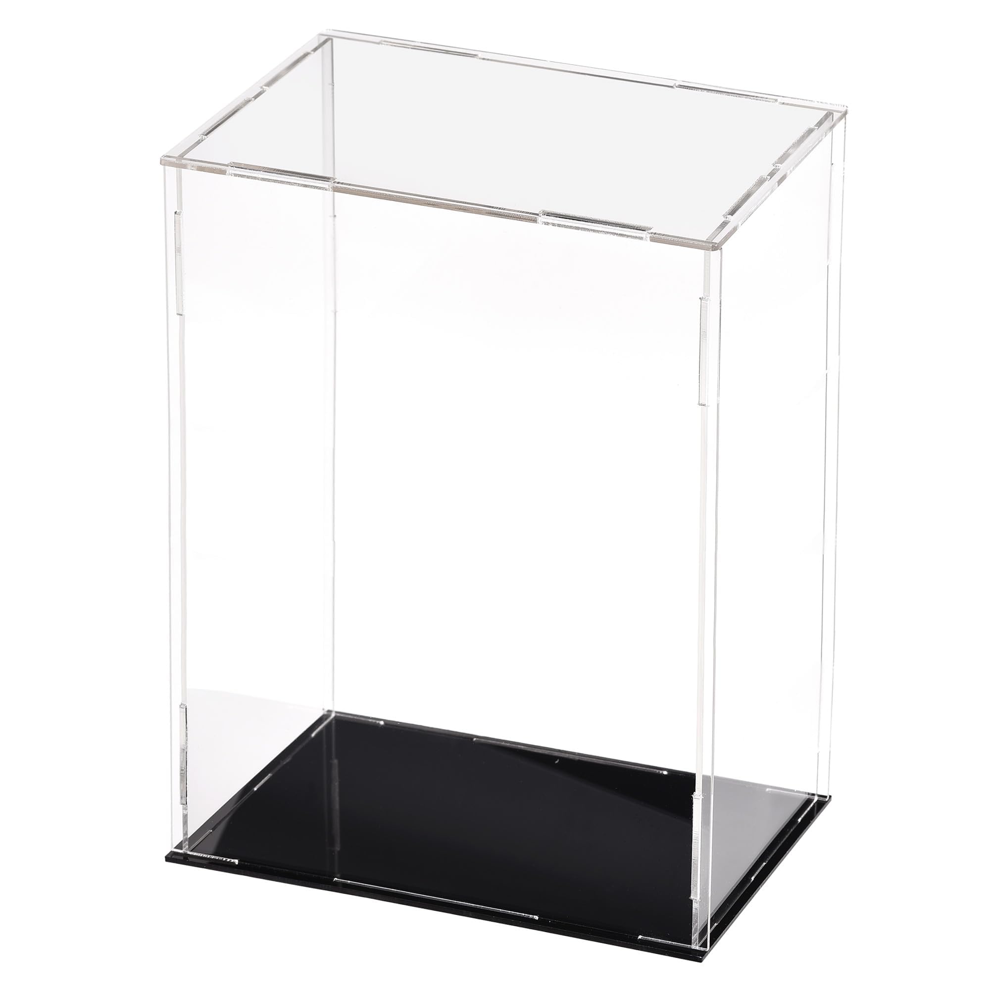 Edinstry 収納ケース アクリル収納ケース アクリルボックス 高さ25cm 15x10cm フィギュアケース ディスプレイケース コレクションケース 透明 収納ボックス 展示 防塵ショーケース