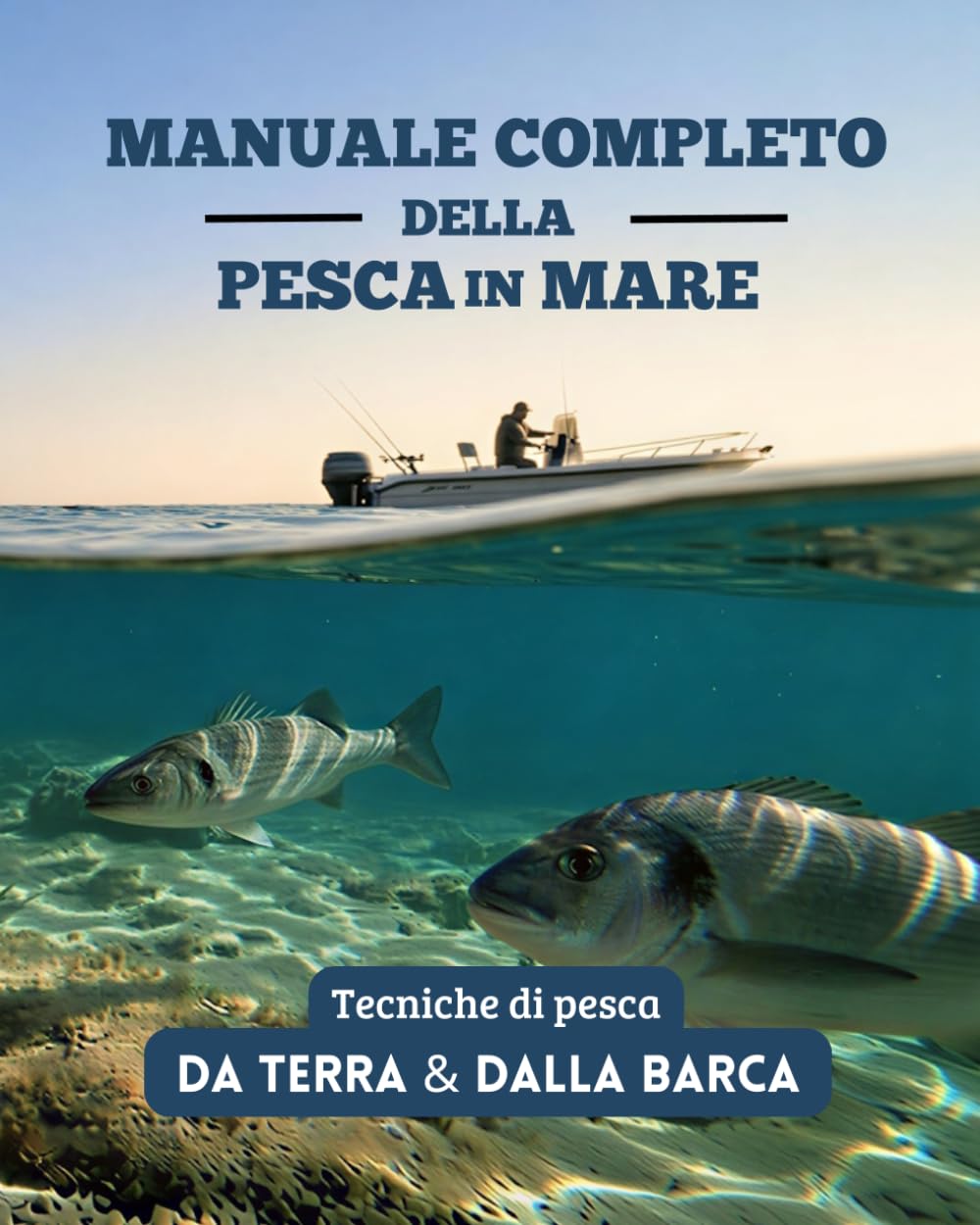 Manuale completo della pesca in mare: Tecniche, attrezzature, esche, nodi e strategie per pescare da terra e dalla barca