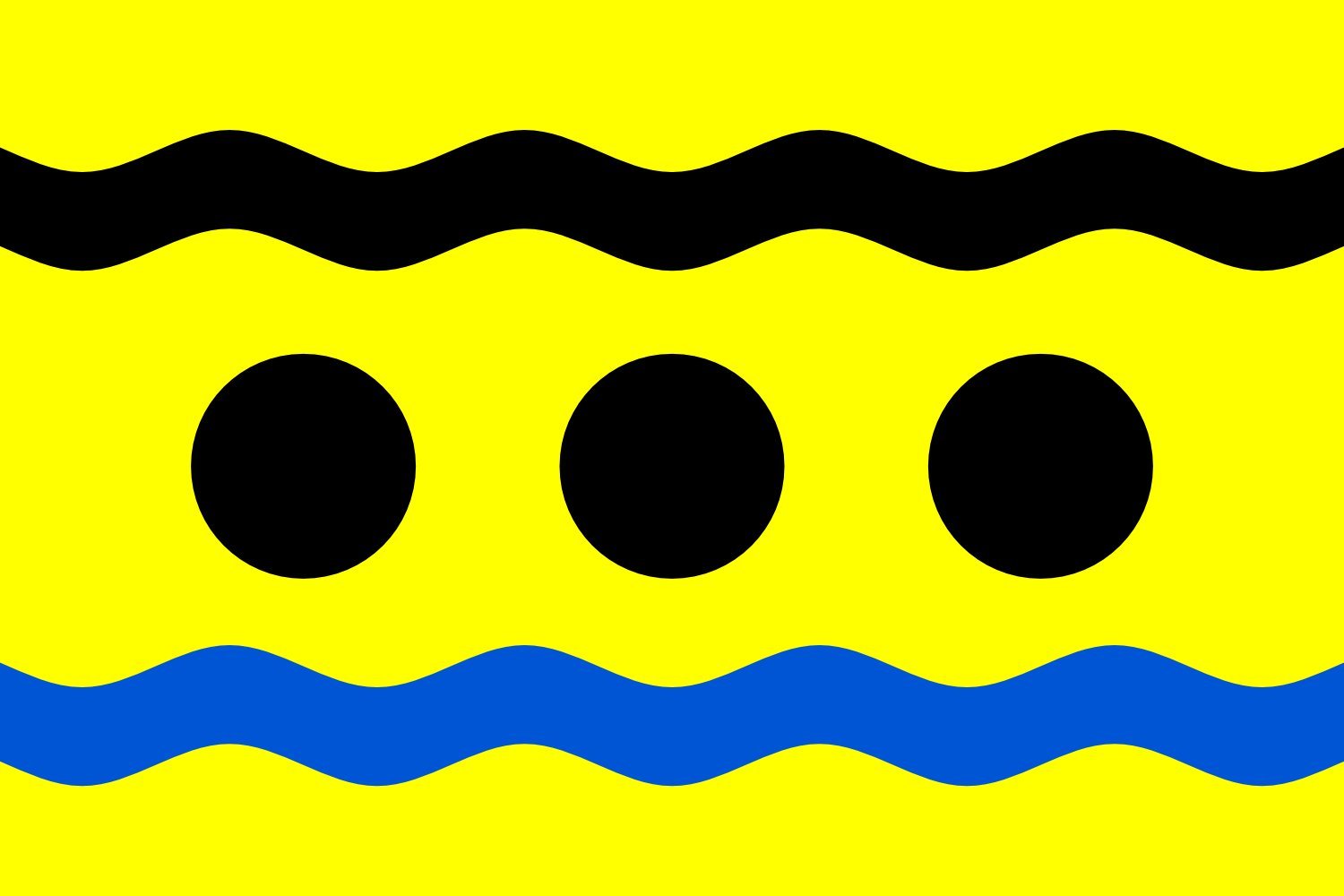 Flagge: Large ?ernava CZ | This W3C-unspecified vector image was created with Inkscape | ?ernava, okres Karlovy Vary | Querformat Fahne | 1.35m² | 90x150cm » Fahne 100% Made in