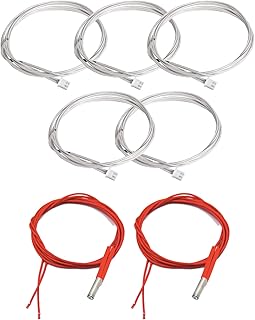 7Pcs YOOPAI Ender 3 Thermistor NTC 100K ohm, 24V 40W Heater Cartridge Upgrade Kit for Creality Ender 3, Ender 3 pro, Ender 3 v2, CR-10 10S, Prusa Mendel, 3D Printer Thermistor Temp Sensor