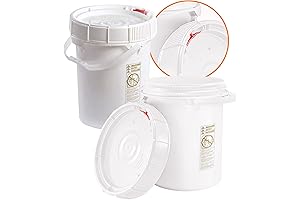 Food Grade 5 Gallon Bucket With Lid - 2 Pack