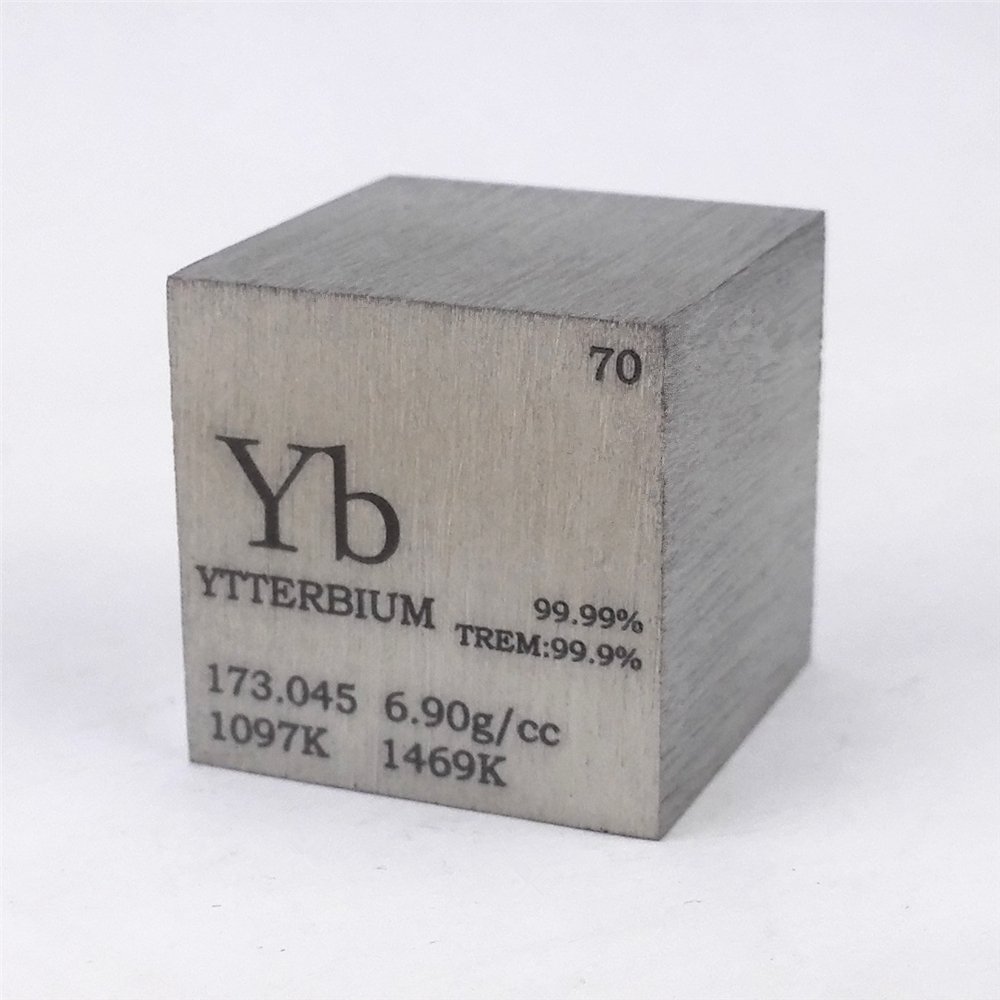 Indium-Würfel 25,4mm – Hochreines Metallelement Für Sammler, Labor & Schulunterricht (Periodensystem)