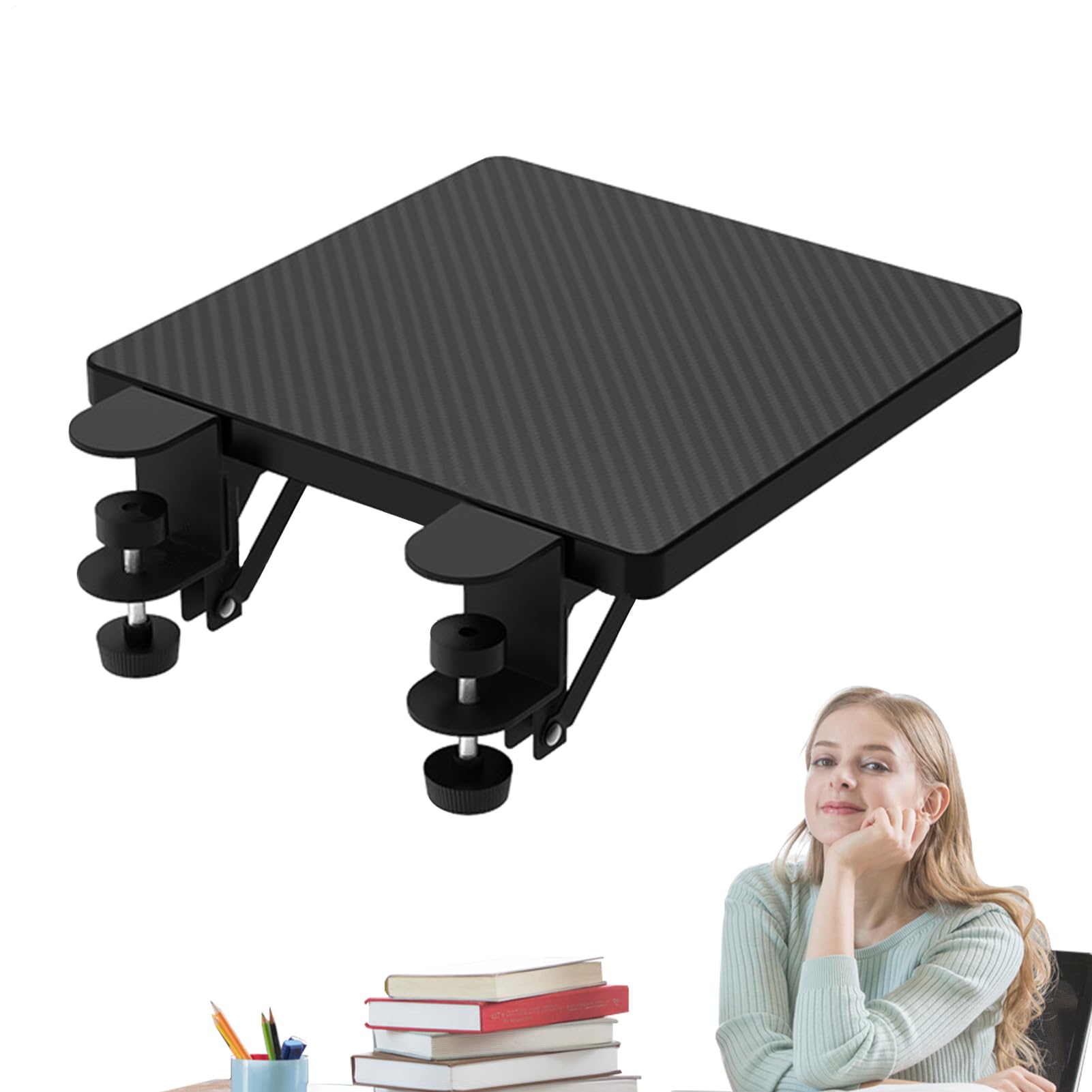 Pince de bureau et extension de table ergonomique en coque