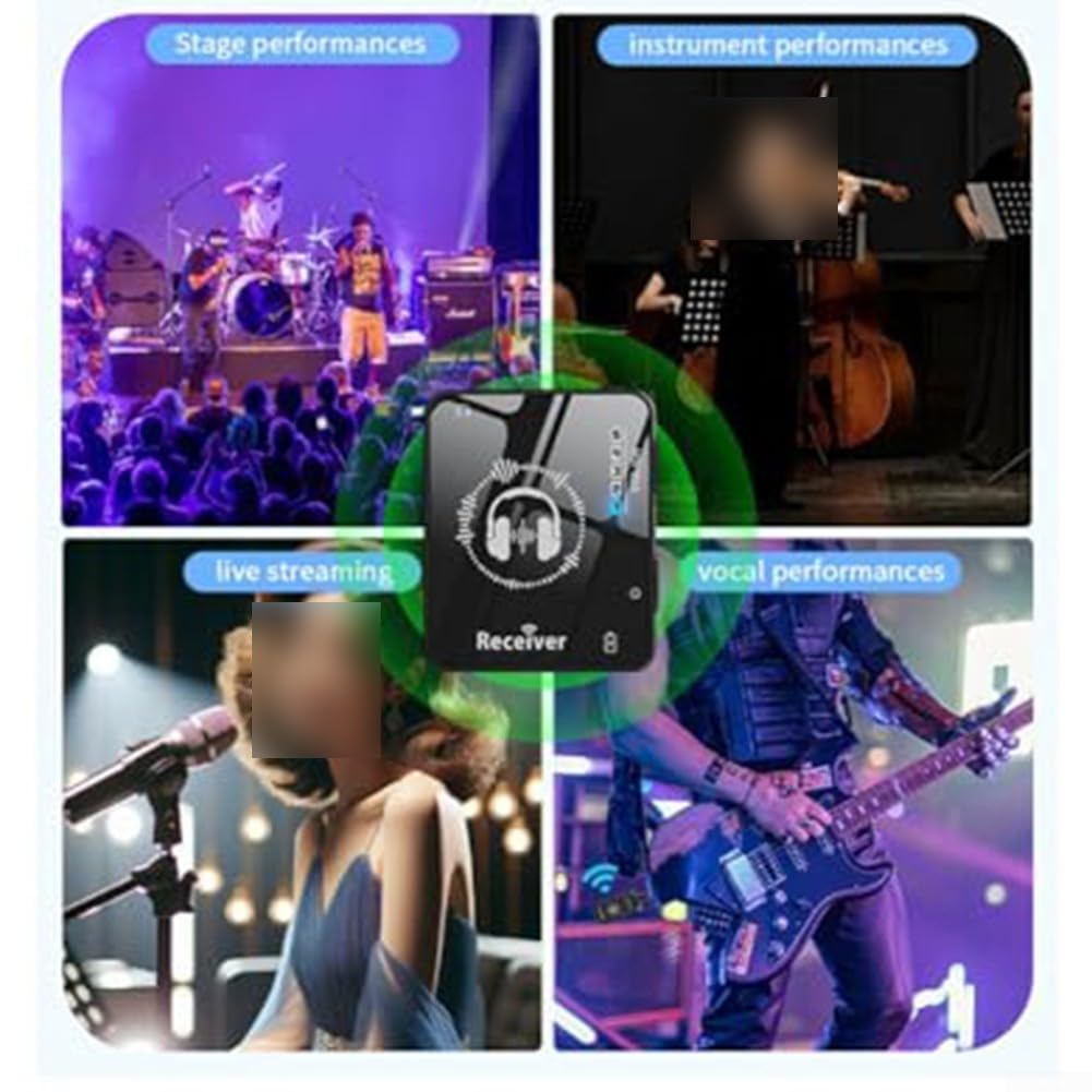 Cuffia di monitoraggio, Wireless In Ear Monitor System Con Trasmettitore E Ricevitore Per Stadio, Trasmissione Wireless Auricolare Monitor