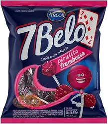 Pirulito 7Belo Framboesa 600g