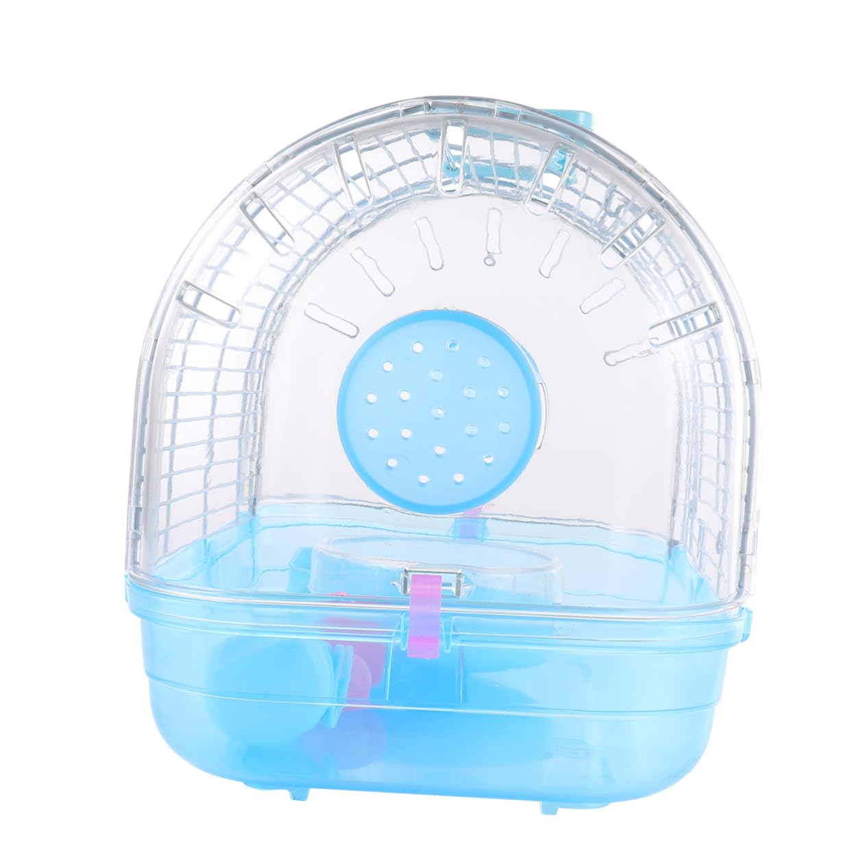 DOITOOL Maison de Transport Transparente pour Hamster, Plastique, Poignée de Transport, Abri Sûr et Confortable pour L’extérieur, Facile à Nettoyer Couleur Aléatoire