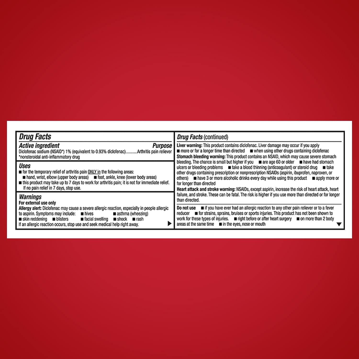 Aspercreme Arthritis Pain Relief Gel 50g, Prescription Strength Non-steroidal Anti-inflammatory : Health & Household