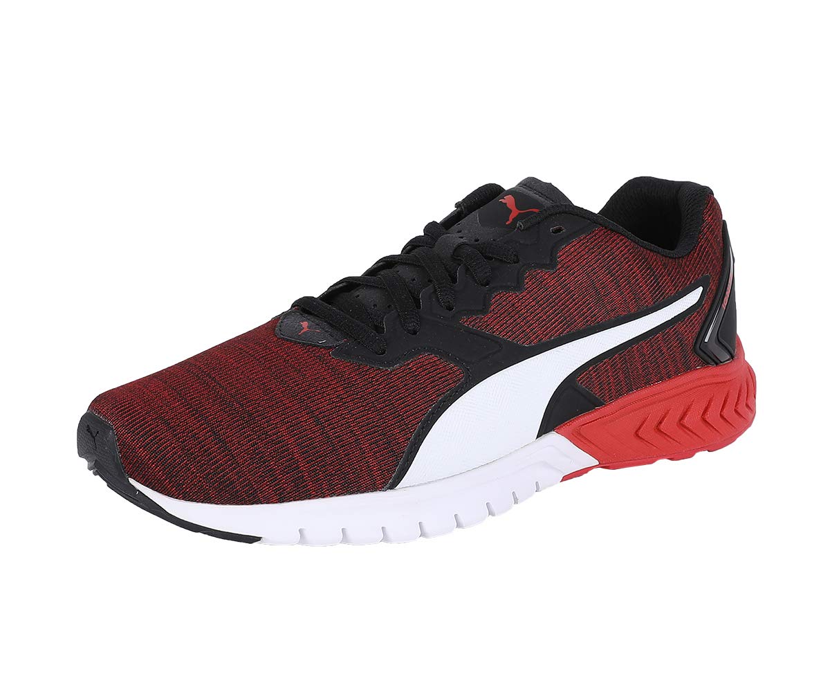 Puma Mens Ignite Dual NM Puma Black-Ribbon Red-Puma White Running Shoe - 6 UK (19147901)